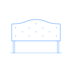 Furniture Headboard Ikea Korshamn Headboard Craft Design Svg File, Free Vectors File